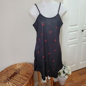 NEW Women's  Heart Slip Dress Nightie Fits Medium